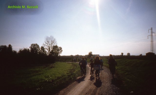 In bici