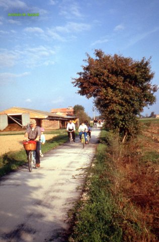 In bici