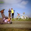 In bici