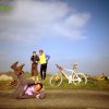 In bici