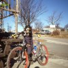 In bici