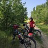In bici